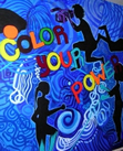 Color Your Power mural, created by former SES member, Wisdom Baty